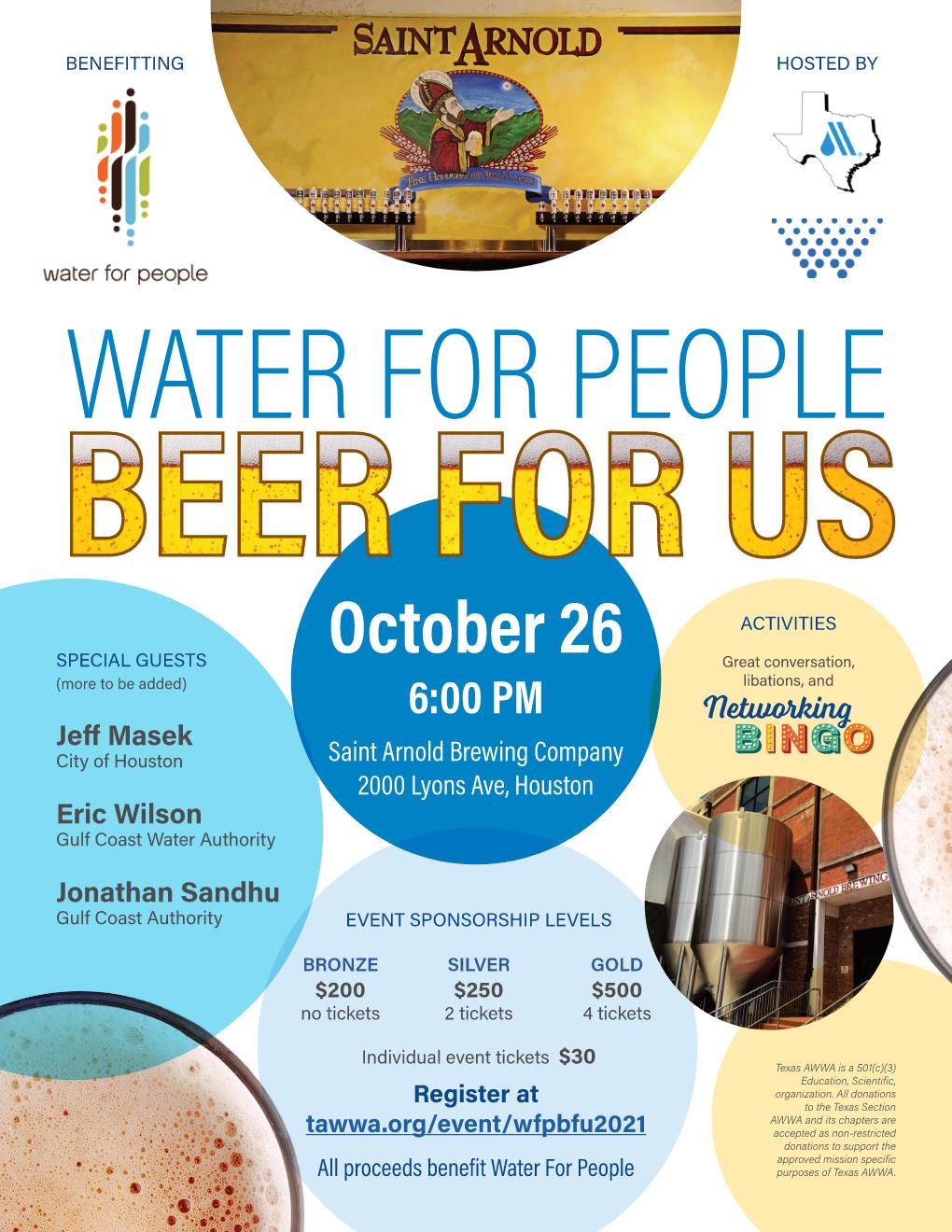 Water for People, Beer for Us